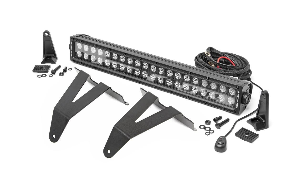 LED Light Kit | Bumper Mount | 20" Black Dual Row | Ram 1500 2WD/4WD (19-24)