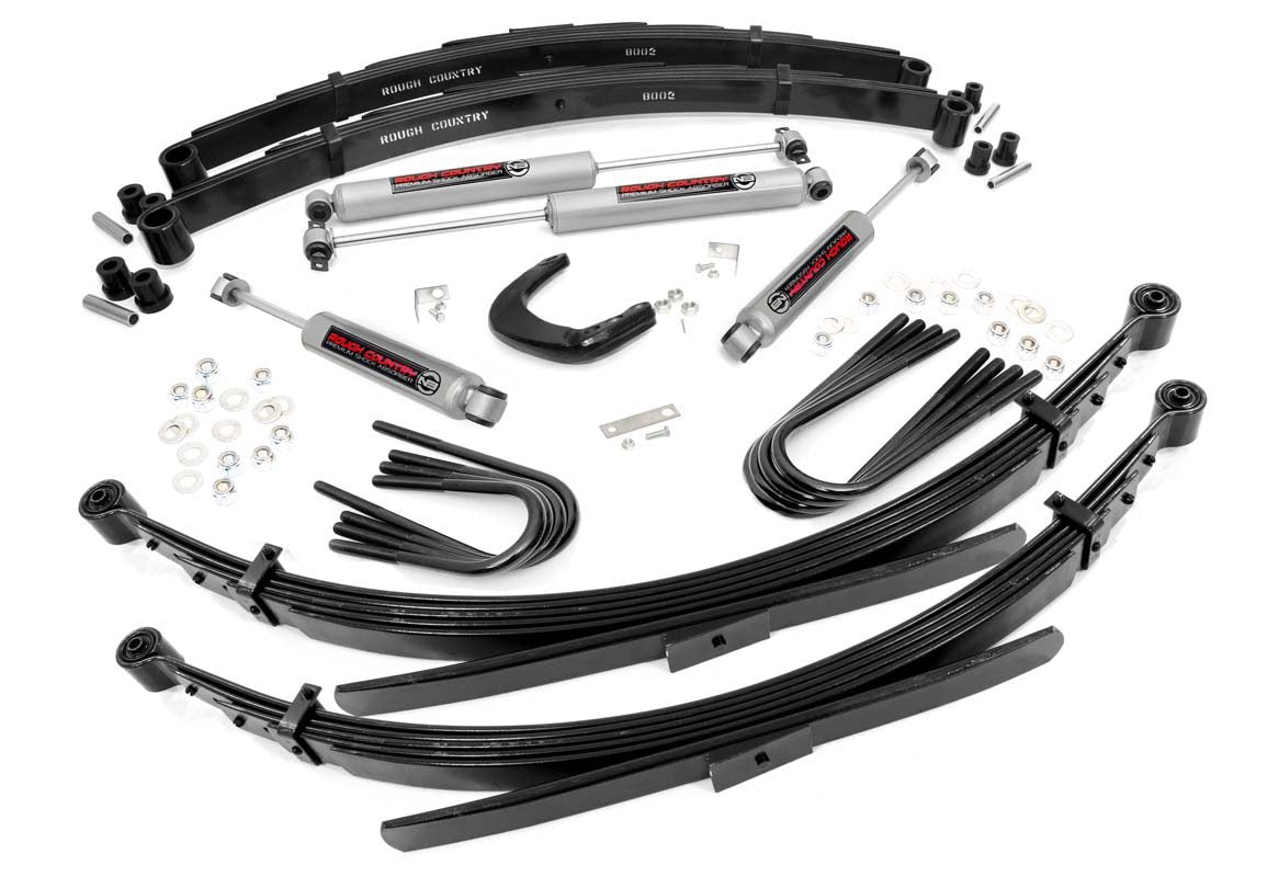 4 Inch Lift Kit | 52 Inch Rear Springs | Chevy/GMC 3/4-Ton Suburban/C25/K25 Truck (73-76)