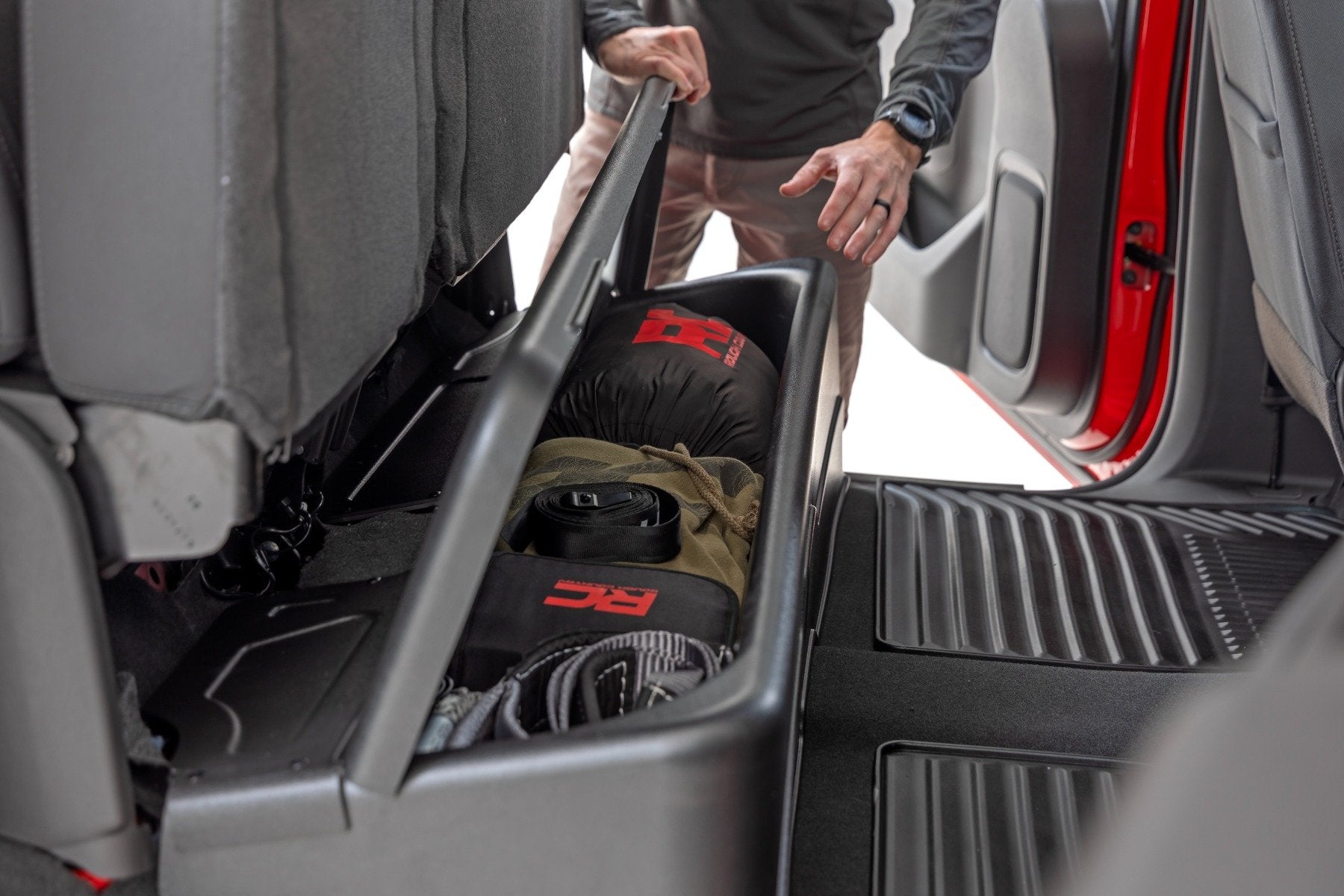 Under Seat Storage with Locking Lid | Crew Cab | Chevy/GMC 1500/2500HD/3500HD (19-25 & Classic)