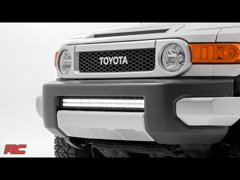 LED Light Kit | Bumper Mount | 30" Black Dual Row | Toyota FJ Cruiser (07-14) - Video