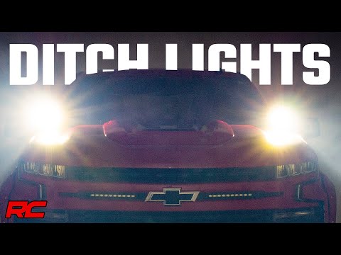 LED Light Kit | Ditch Mount | 2" Black Pair | Flood | Chevy Silverado 1500 (19-24) - Video