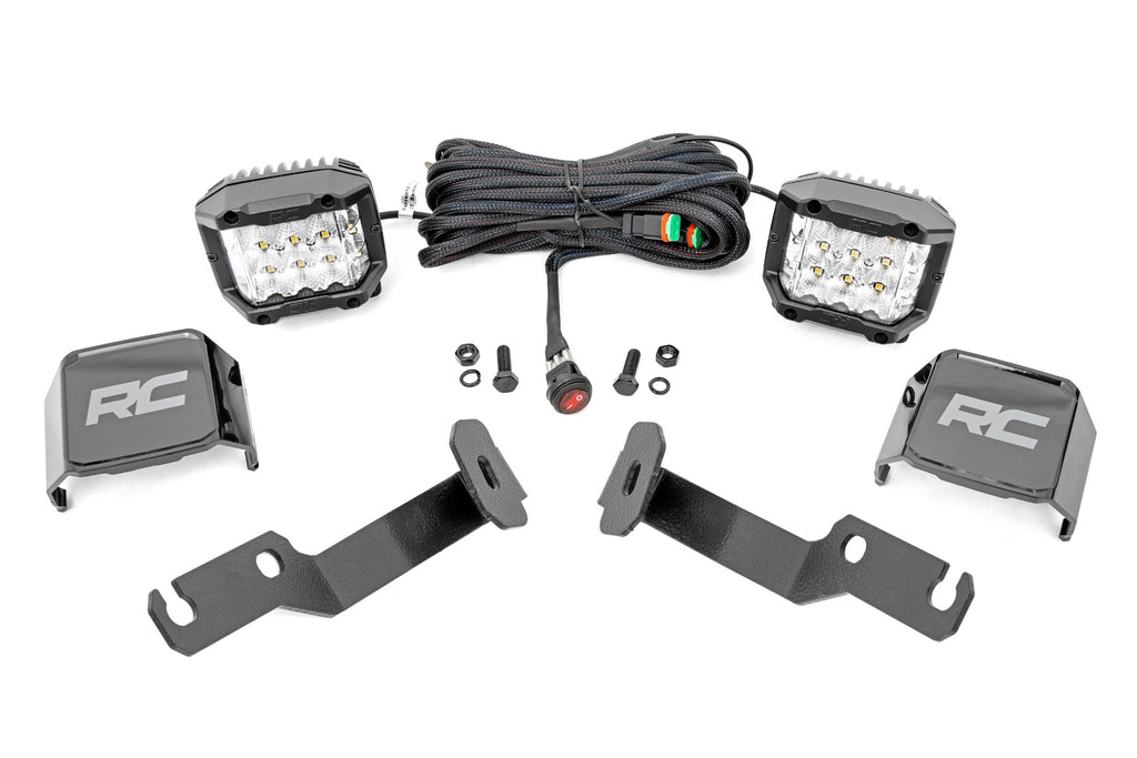 LED Light Kit | Ditch Mount |  3" OSRAM | Wide | Toyota Tacoma 2WD/4WD (05-15)