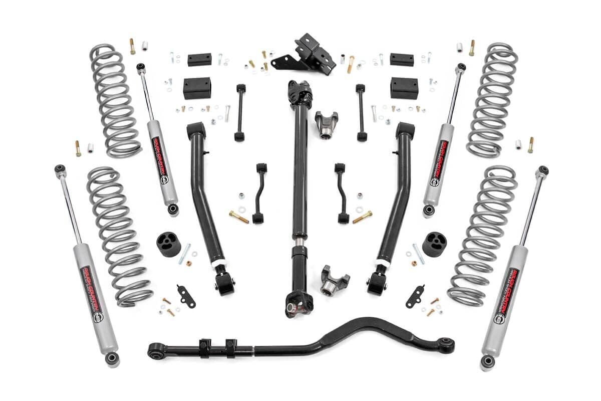 3.5 Inch Lift Kit | Adj Lower | FR D/S | Jeep Wrangler Unlimited 4WD (24-25)
