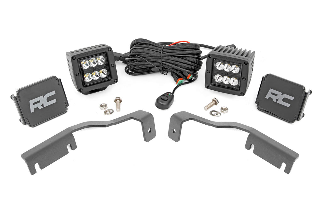 LED Light Kit | Ditch Mount | 2" Black Pair | Spot | Nissan Frontier (22-25)