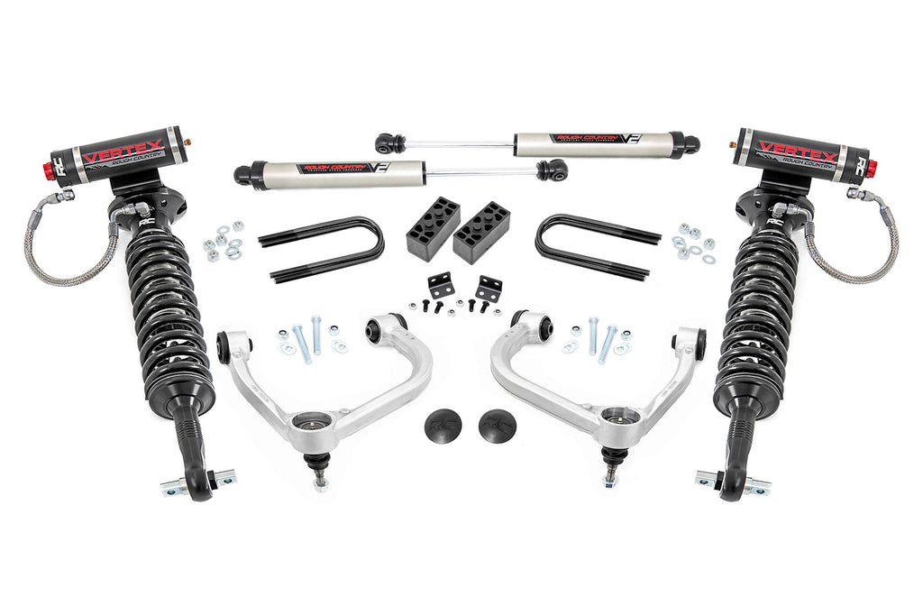 3 Inch Lift Kit | Fabbed UCA | Vertex/V2 | Ford F-150 4WD (2021-2025)