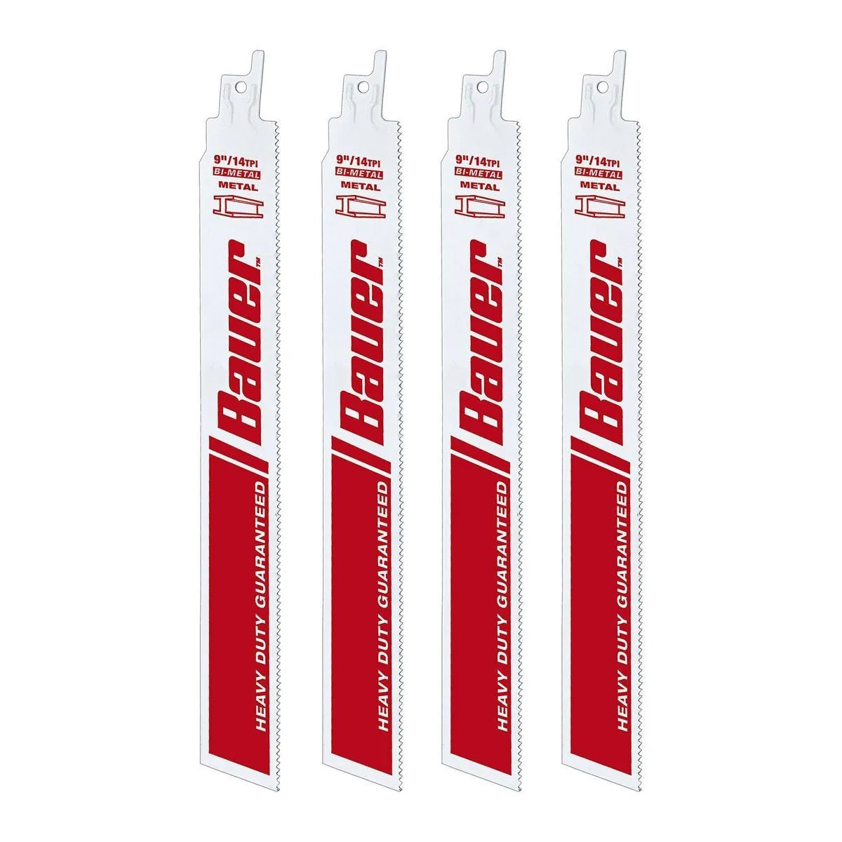 56498 BAUER 9" 14TPI METAL RECIPROCATING SAW BLADES