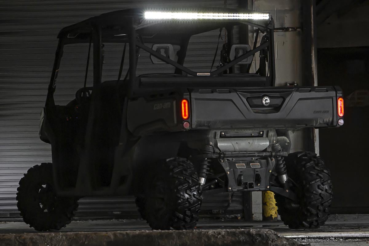 LED Light Kit | Cab Mount | 50" Black Dual Row | Can-Am Defender MAX HD10 