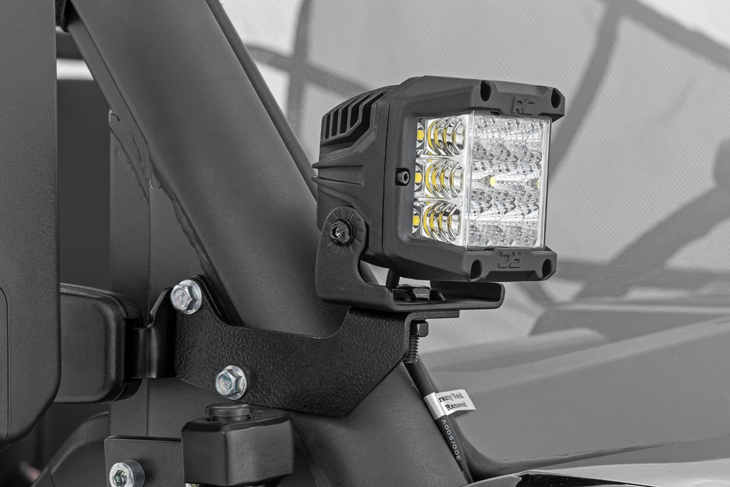 LED Light Kit | Cage Mount | 2" Chrome Pair | Wide Angle | CFMOTO UFORCE 1000 