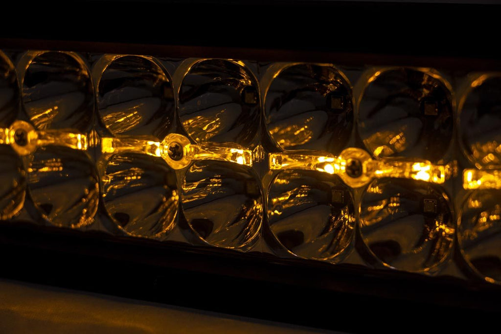 20 Inch Chrome Series LED Light Bar | Dual Row | Amber DRL