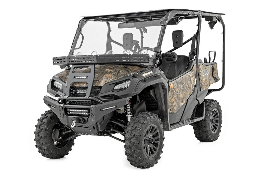 Front Cargo Rack |Black Series LED | 6" Light | Slim Line | Honda Pioneer 1000 