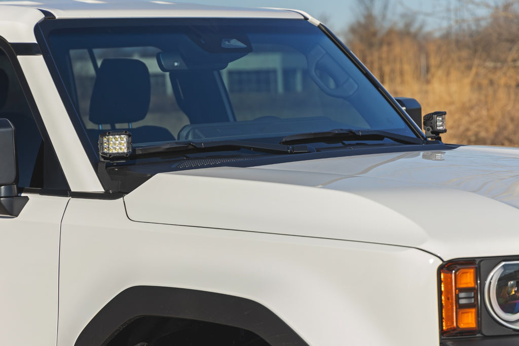 LED Light Kit | Ditch Mount | Black Series Round | 3.5 Inch | Amber DRL | Toyota LandCruiser (2024)