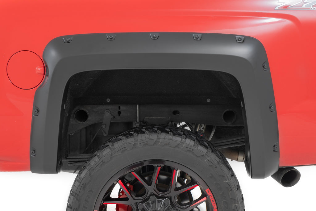 Pocket Fender Flares | 6'7" & 8' Bed | GPA Graphite | Chevy Silverado 1500 (14-18)/2500HD