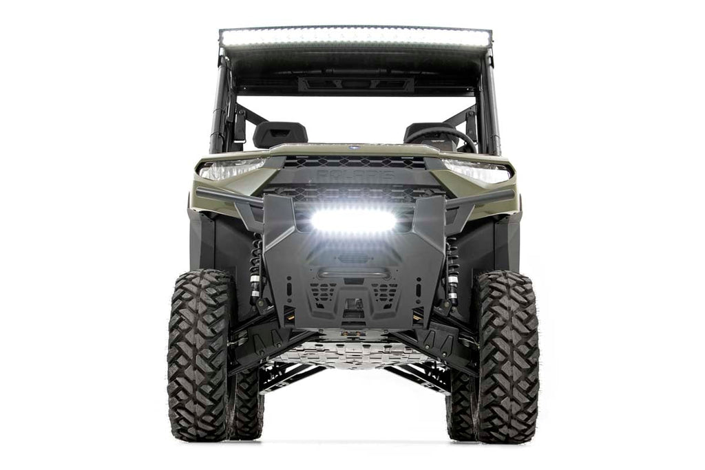 LED Light Kit | Bumper Mount | 12" Black Single Row | Polaris Ranger XP 1000 