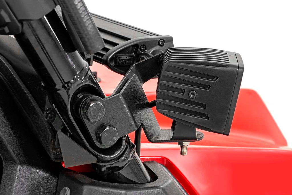 LED Light Kit | Cage Mount | 2" Black Pair | Amber DRL | Honda Pioneer 1000 