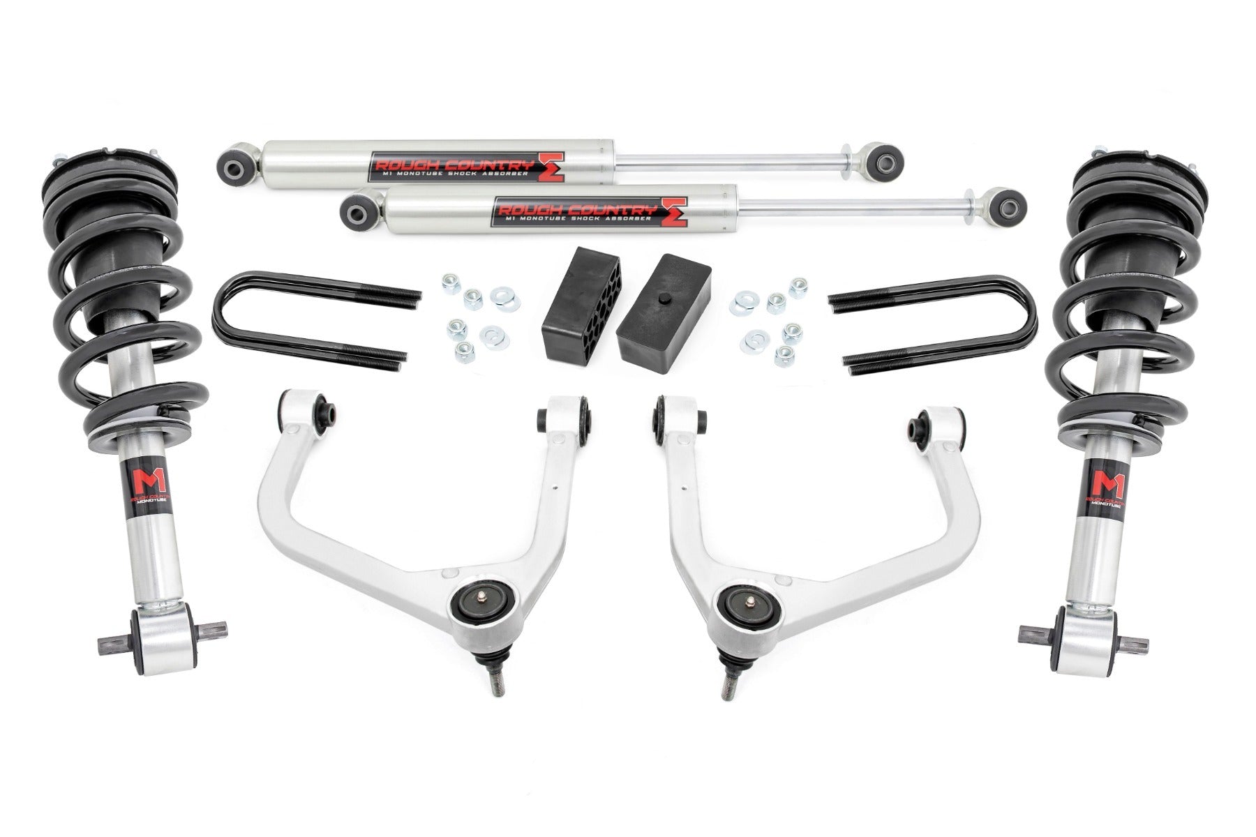 3.5 Inch Lift Kit | Mono Leaf Rear | M1 Struts/M1 | GMC Sierra 1500 2WD/4WD (2025)