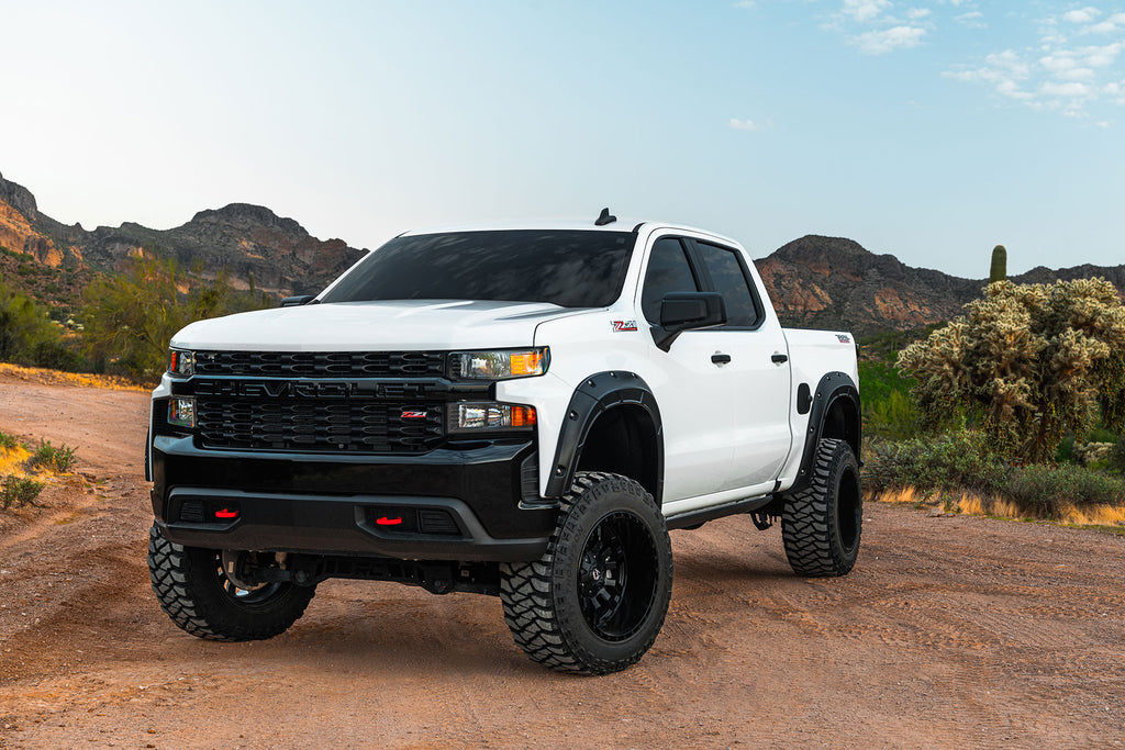 Fender Flares | Defender | GLT Glacier Blue | Chevy Silverado 1500 2WD/4WD (2019-2025 & Classic)