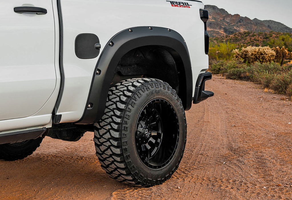 Pocket Fender Flares | G9K Satin Steel | Chevy Silverado 1500 2WD/4WD (19-21)