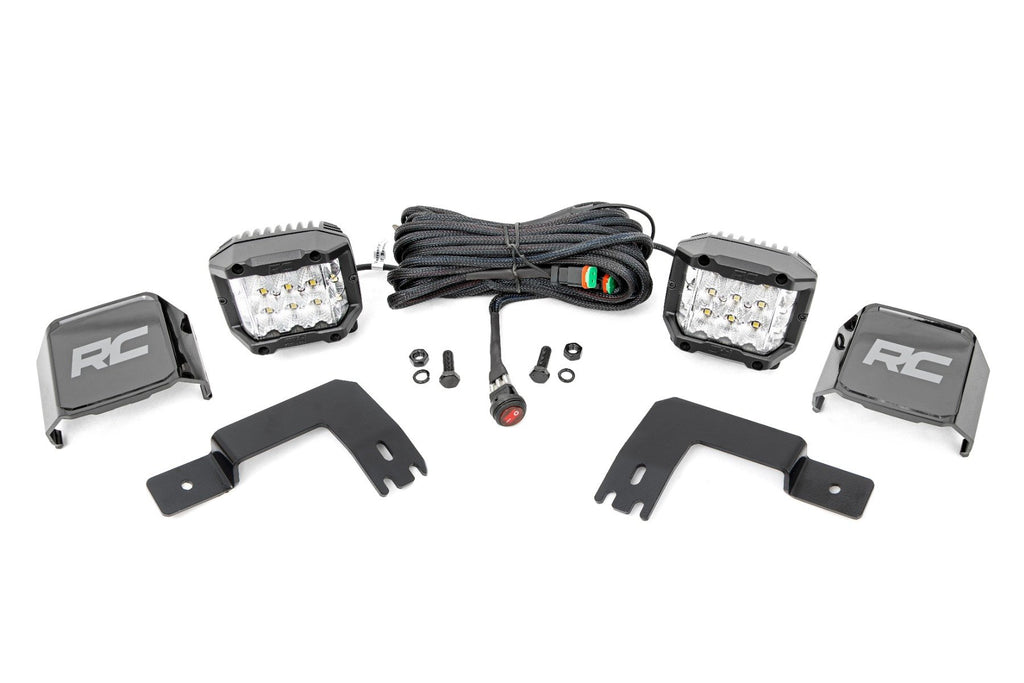 LED Light | Under Bed Mount | 3" Chrome Pair | Wide Angle | Polaris XPEDITION ADV 5 