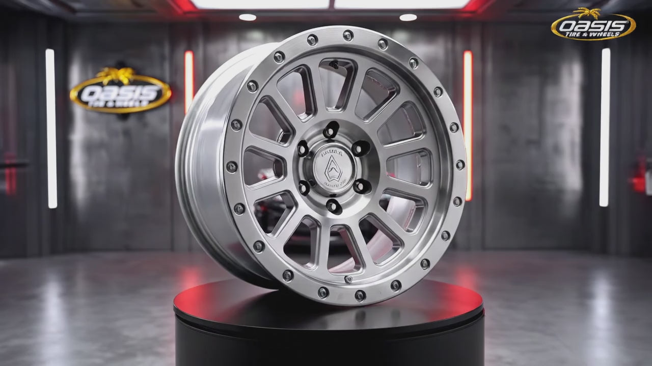 17X9 5-127/5-5.00 ET0 5.03 71.5 ARENA AMMO BRIGHT MACH ZINC BOLTS A105179075P00008