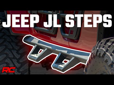Contoured Drop Steps | 2 Door | Jeep Wrangler JL 4WD (2018-2025) - Video