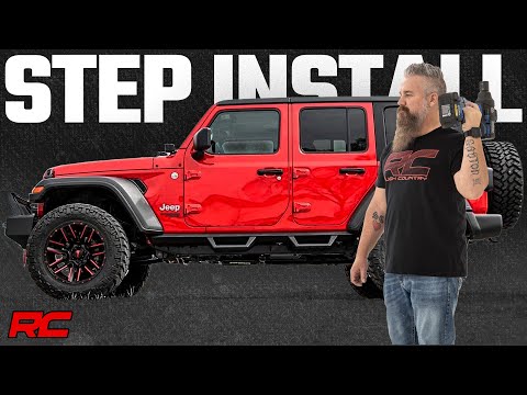Contoured Drop Steps | 4 Door | Jeep Wrangler JL (21-24)/Wrangler Unlimited (18-25)  - Video