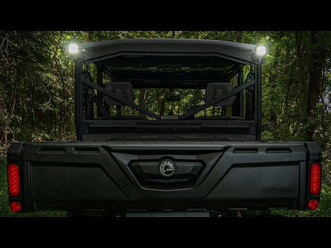 LED Light | Cab Mount | 2" Black Pair | Flood | Can-Am Defender HD 5/HD 8/HD 9/HD 10 - Video