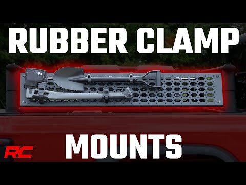 Rubber Molle Panel Clamp Kit | Universal | 2.5" - 9.5" | 2-Clamps - Video