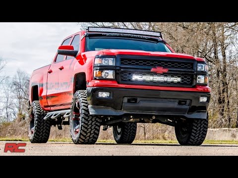 LED Light Kit | Behind Grille Mount | 30" Black Dual Row | White DRL | Chevy Silverado 1500 (14-15) - Video