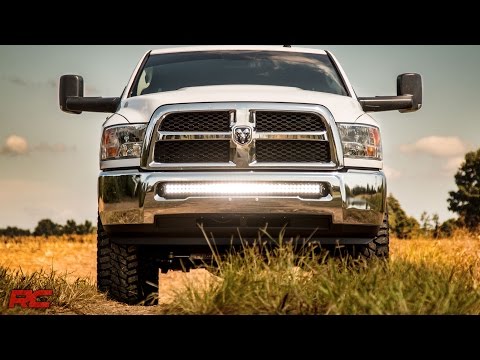 LED Light Kit | Bumper Mount | 40" Black Dual Row | Ram 2500/3500 4WD (10-18) - Video