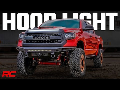 LED Light Kit | Hood Bulge | 40" White/Amber Strip | Toyota Tundra (14-21) - Video
