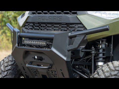 LED Light Kit | Bumper Mount | 12" Black Single Row | White DRL | Polaris Ranger XP 1000  - Video