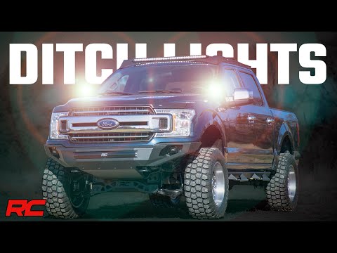 LED Light Kit | Ditch Mount | 2" Black Pair | Spot | Ford F-150 (15-25)/F-150 Lightning (22-25)  - Video