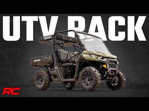 Cargo Rack | Dual 2" Black LED Pairs | Flush Mount | Can-Am Defender HD 5/HD 8/HD 9/HD 10 - Video
