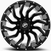 26X14 5-139.7/5-5.50/5-150 -76 CB 110.3 GLOSS BLACK/MILLED XF OFF-ROAD XF-224261451397150-76GBML