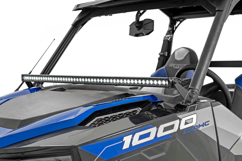 LED Light Kit | Lower Windshield | 50" Black Single Row | Polaris General XP 4 1000 