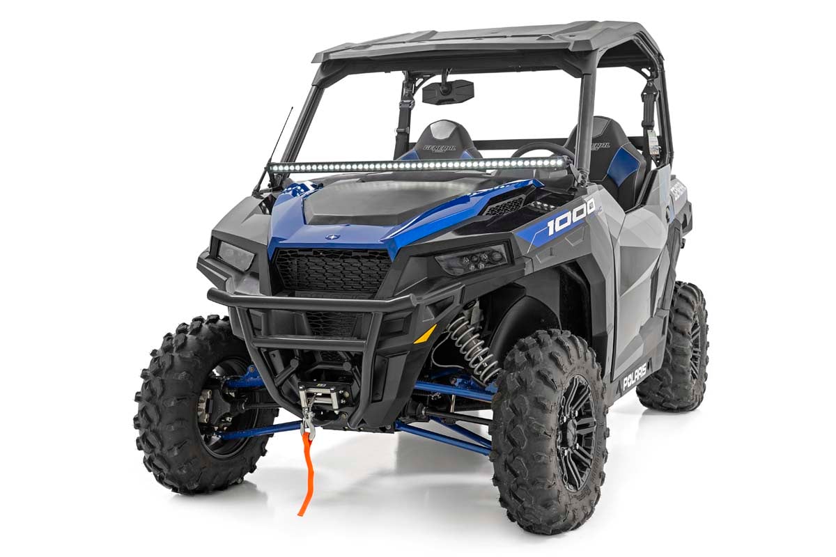 LED Light Kit | Lower Windshield | 50" Black Single Row | Polaris General XP 4 1000 