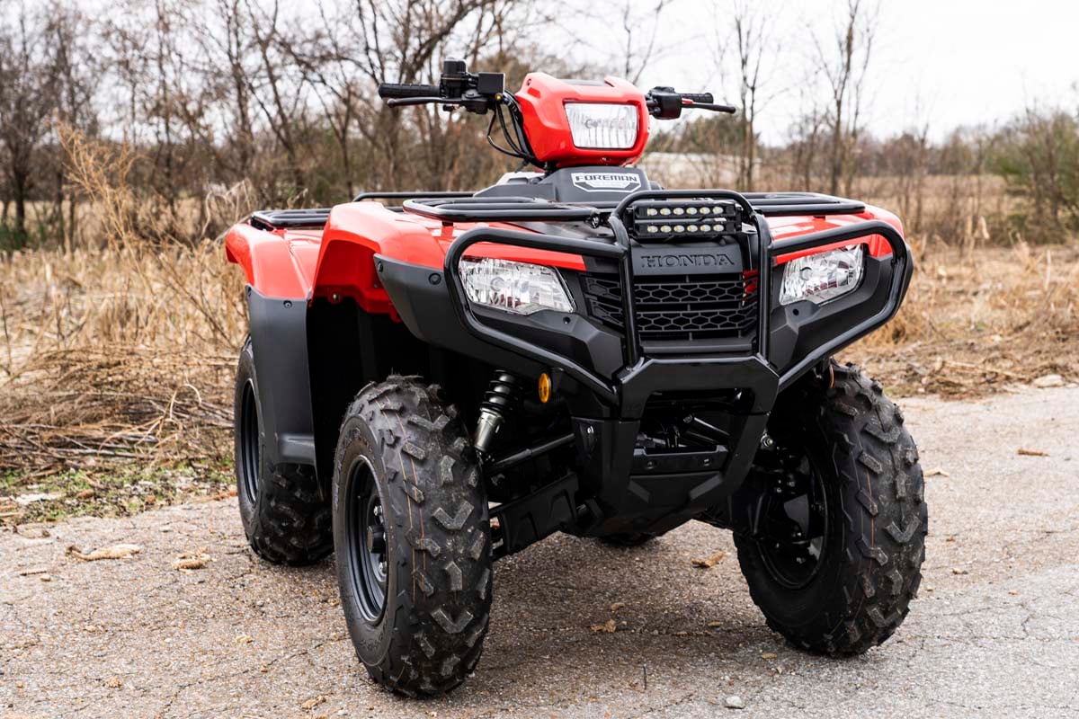 LED Light Kit | Bumper Mount | 6" Black Slimline Pair | Honda Foreman 500 