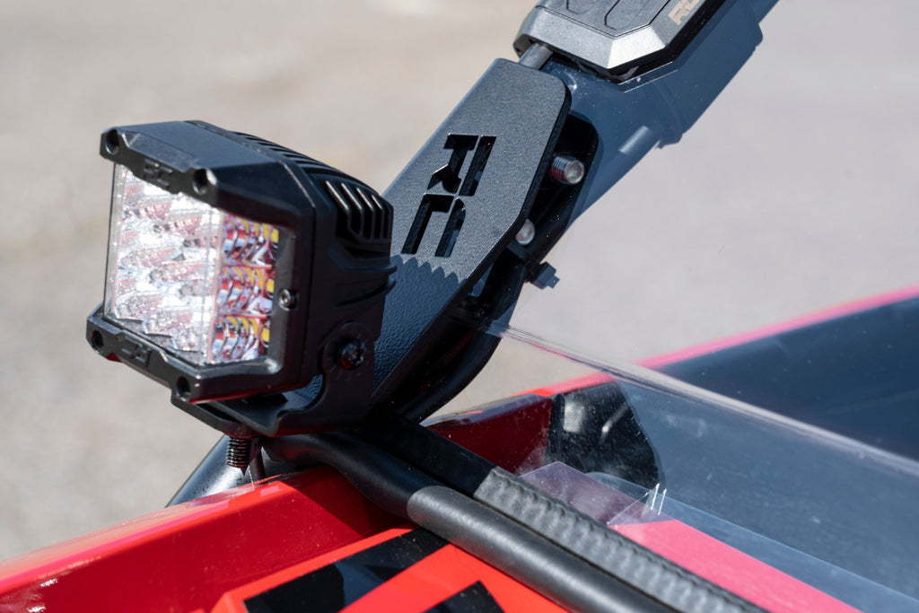 LED Light Kit | Cage Mount | 2" Black Pair | Amber DRL | Honda Talon 1000 