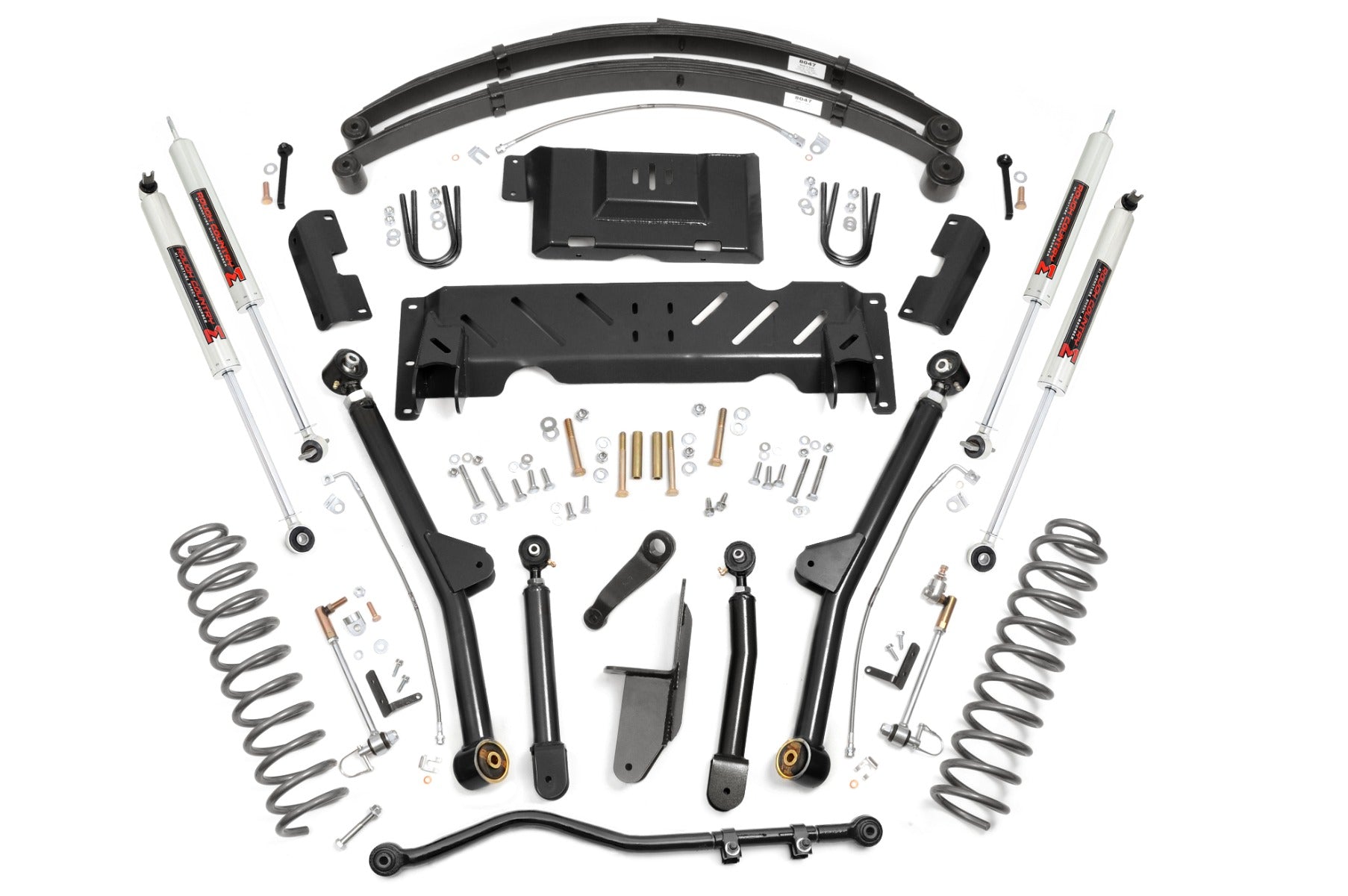 4.5 Inch Lift Kit | Long Arm | RR Leafs | NP242 | M1 | Jeep Cherokee XJ (84-01)